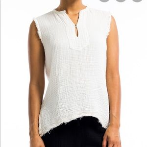 Raquel Allegra gauze yoke top, size 3